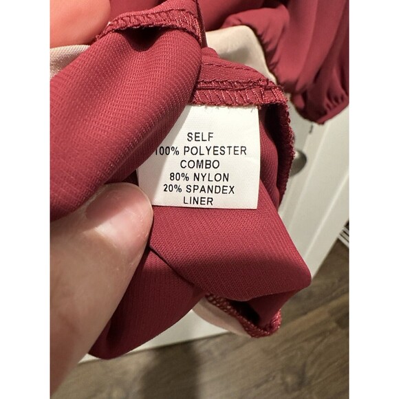 NEW Amanda Uprichard Size Medium Hera Thong Bodysuit Malbec Top Shirt - Picture 6 of 7